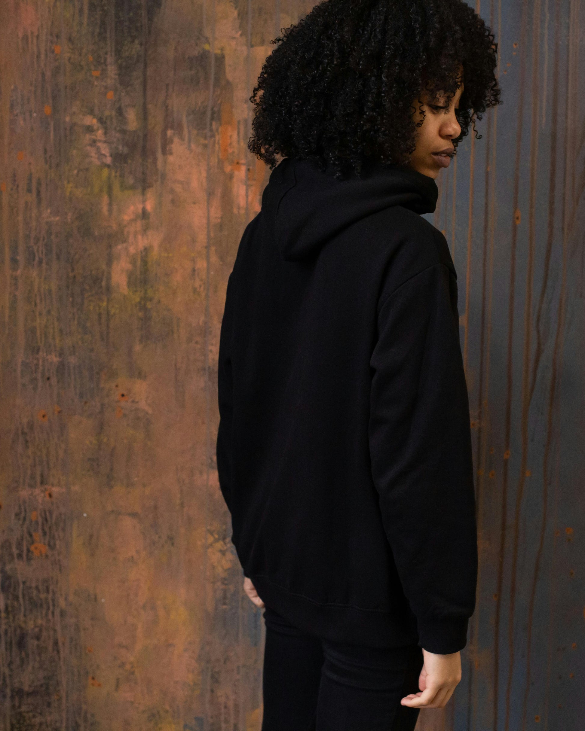 Black | Unisex  Hooded Sweatshirt Oversize - Il Kave
