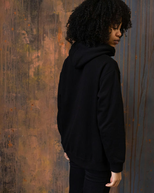 Black | Unisex  Hooded Sweatshirt Oversize - Il Kave